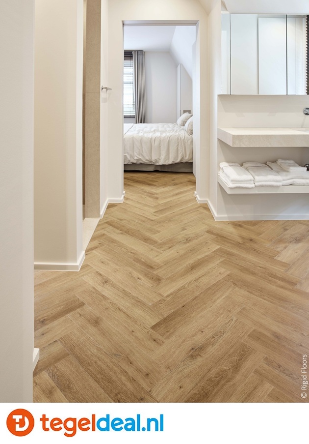 AREZZO Herringbone, 12x60x0,65 cm - visgraat, A14375, Rigid SPC Click Vloer 