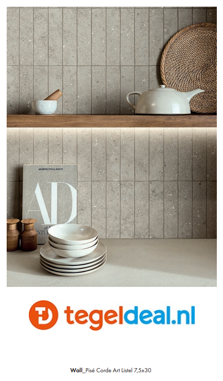 SIL Ceramiche, Pisé CORDE ART, 60x60 cm, natuursteenlook tegels - €36,50/m2 / Palletdeal op aanvraag