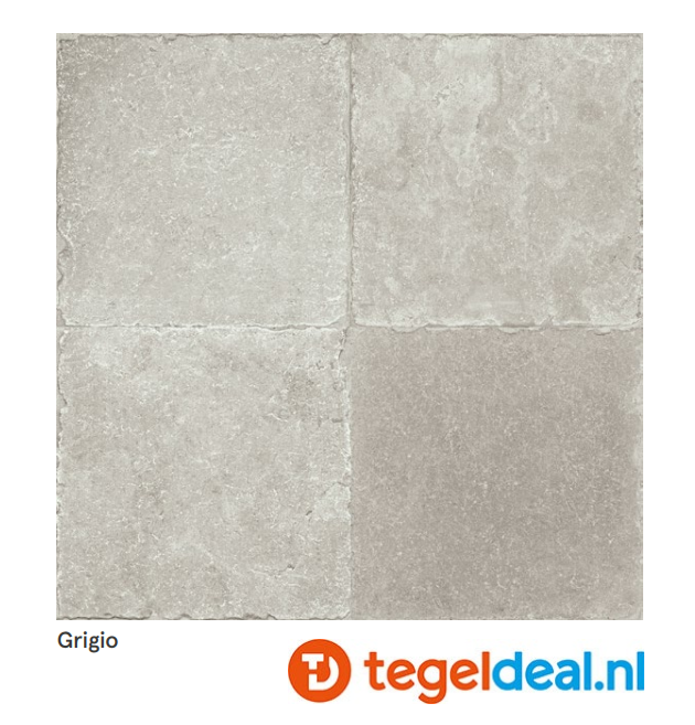 Cerdomus, Pietra di Ostuni GRIGIO, 40x40 cm Rett Matt, art. 79489, natuursteenlook tegels - €43,00 per m2 - Palletdeal op aanvraag
