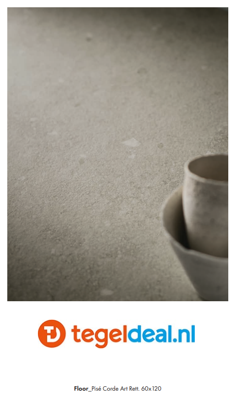 SIL Ceramiche, Pisé CORDE ART, 60x60 cm, natuursteenlook tegels - €36,50/m2 / Palletdeal op aanvraag