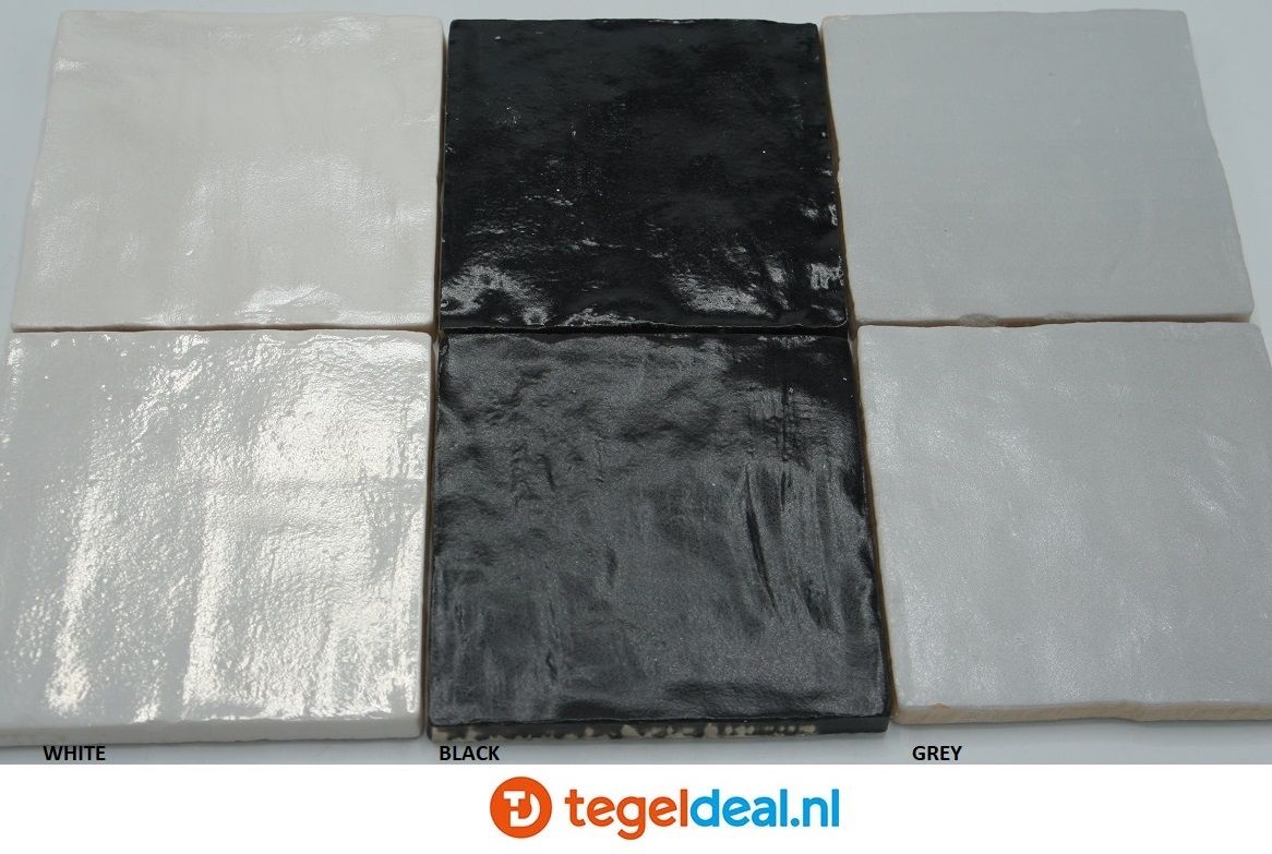 OPRUIMING :  1 m2 Equipe, Mallorca, Grey, 10x10 cm, 23259, zellige-look wandtegels - 1 m2 voor 20,00 euro 