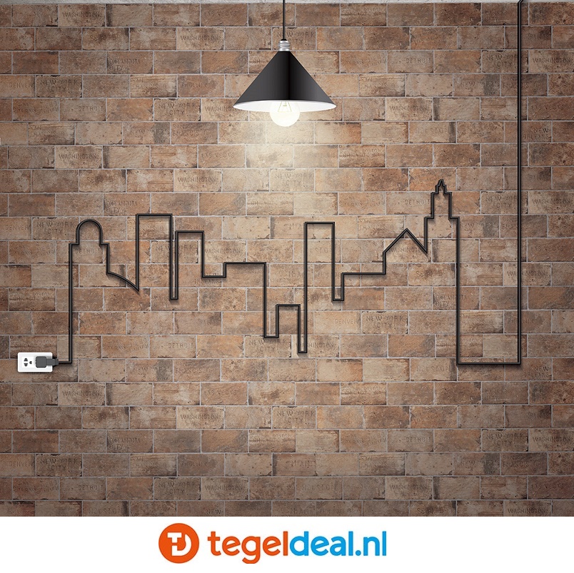 Cir Chicago, Old Chicago, tegels in div. afm.    