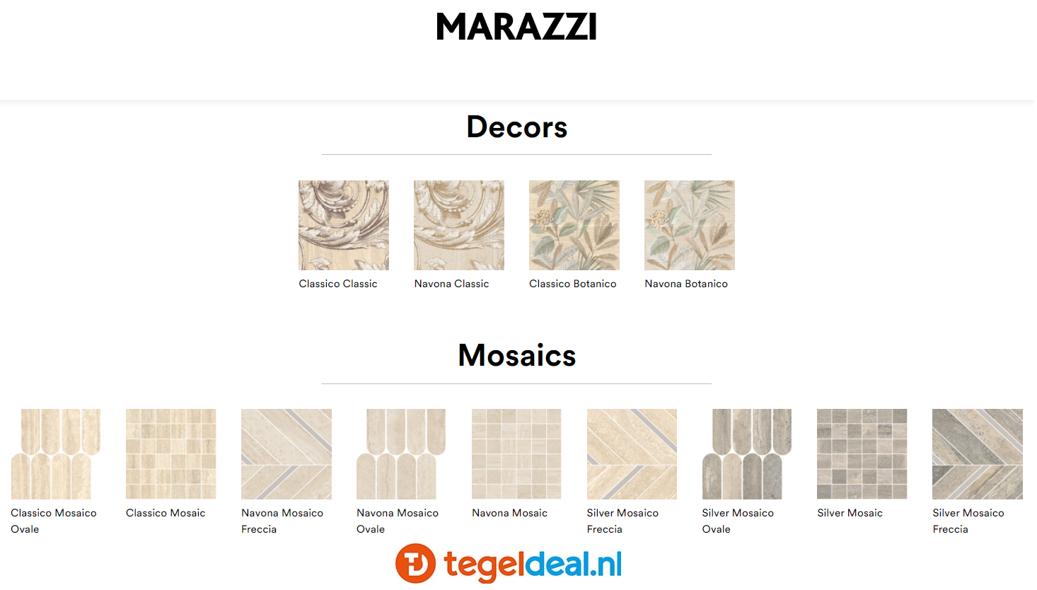 Marazzi, Mystone Travertino, travertinlook tegels - 3 kleuren - 4 formaten 