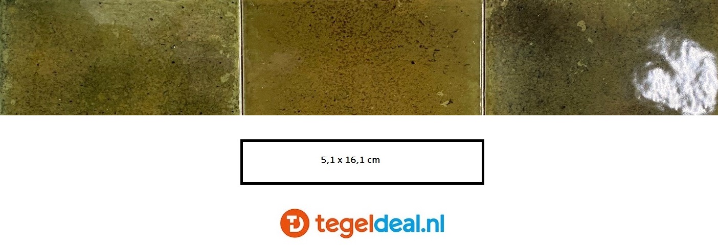 Equipe, Hanoi WILD OLIVE, 5,1x16,1 cm, art. 30272, handvorm wandtegels 
