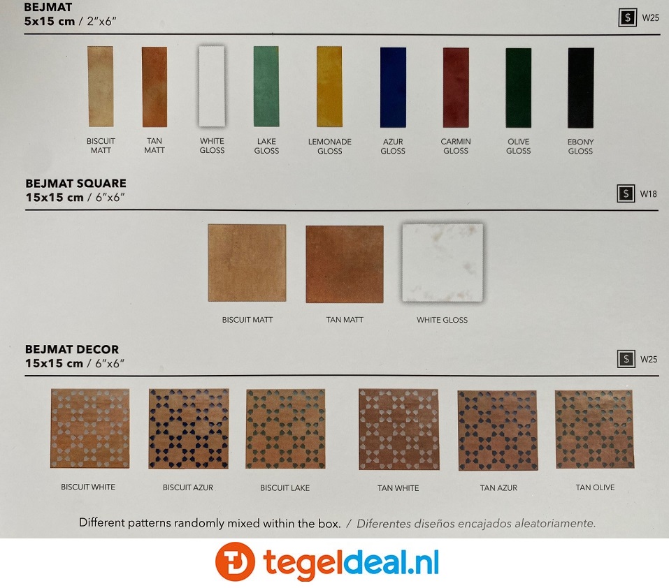 WOW Design, Bejmat LEMONADE GLOSS, 5x15 cm wandtegels