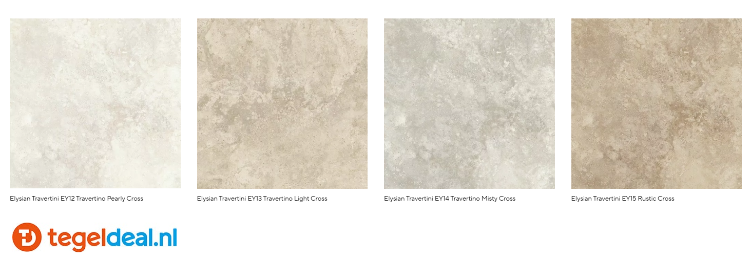 Mirage Elysian Travertini, natuursteenlook voor binnen en buiten 