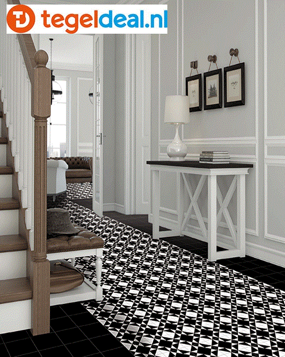 Nanda Tiles, Kompas, 20x20 cm, patroontegels 