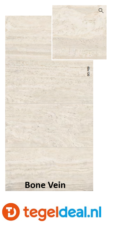 Flaviker, Navona, BONE VEIN, 30x60 cm NAT R, art. code 0007213, travertinlook tegels 