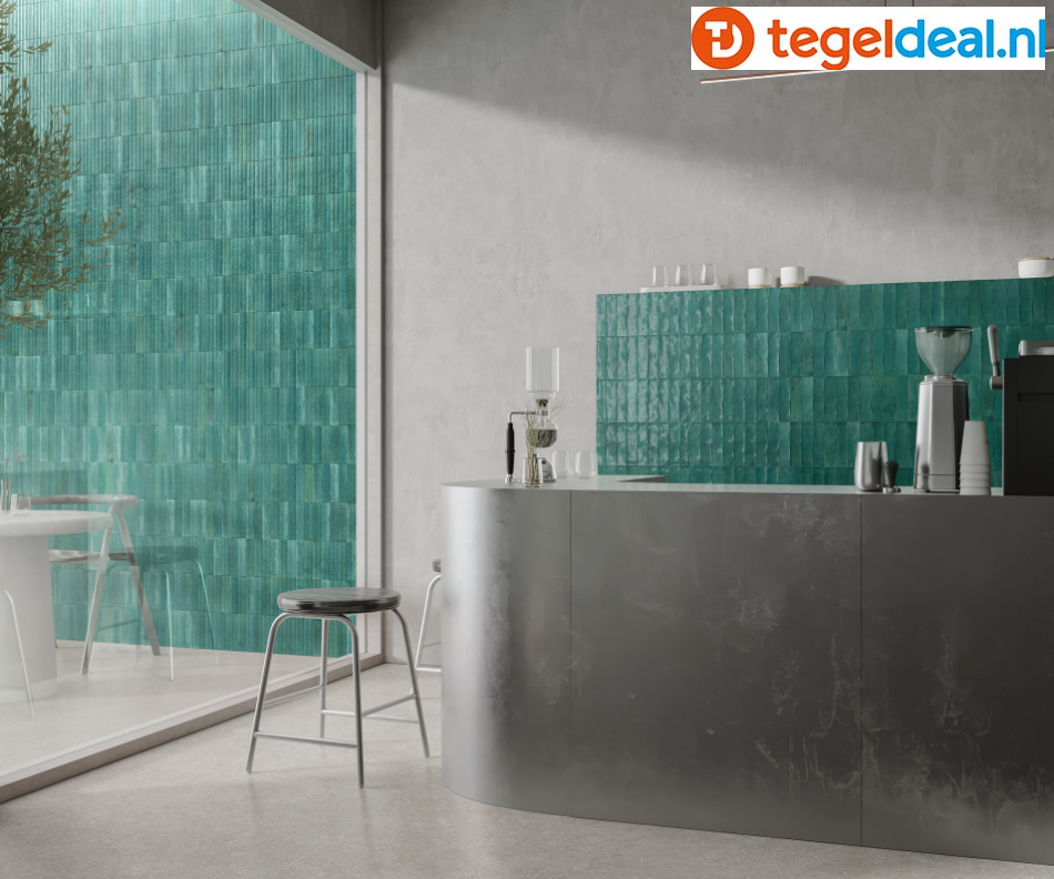 Marazzi Lume EMERALD, 6x24 cm Swing 3D MP9A, wandtegels met reliëf