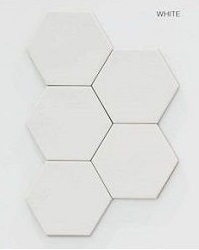 Equipe, Kromatika WHITE, 26462, 11,6x10,1 cm, hexagon tegels