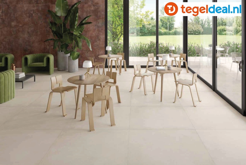 KEOPE Plate ZINC, 80x80 cm, metaallook tegels