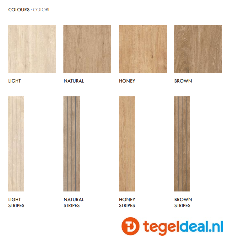 SIL Ceramiche, Royal Oak, houtlook tegels