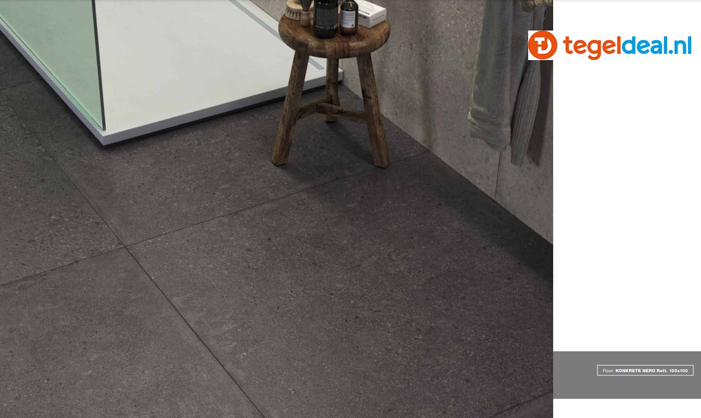 VLT Castelvetro, Konkrete Project NERO 60x60 cm, CKO60R7