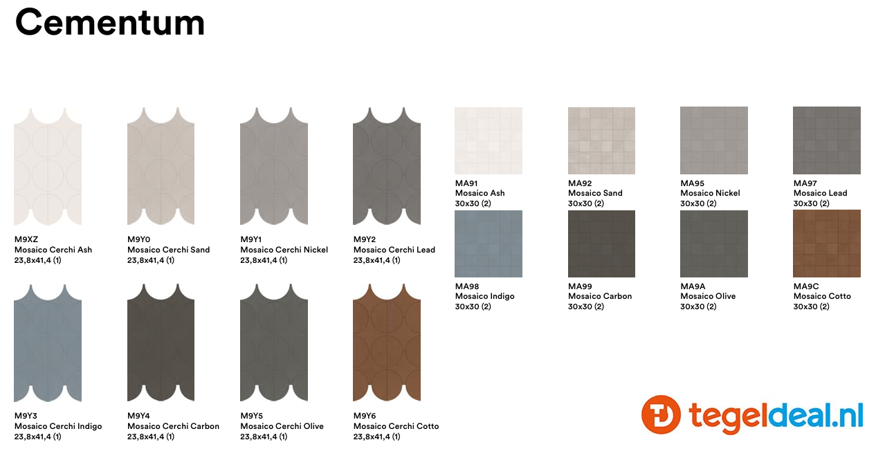 Marazzi Cementum ASH, 60x60 cm Nat., M9SU, cementlook tegels Marazzi Cementum ASH, 60x60 cm Nat., M9SU, cementlook tegels