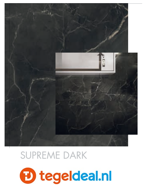 VLT Supergres Purity of Marble, Supreme Dark Lux, 120 x 120 cm