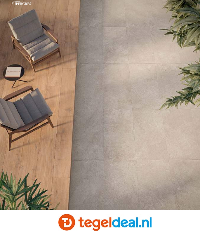 Supergres Whisper WARM, 60x120x2 cm T_20, natuursteenlook terrastegels Supergres Whisper WARM, 60x120x2 cm T_20, natuursteenlook terrastegels