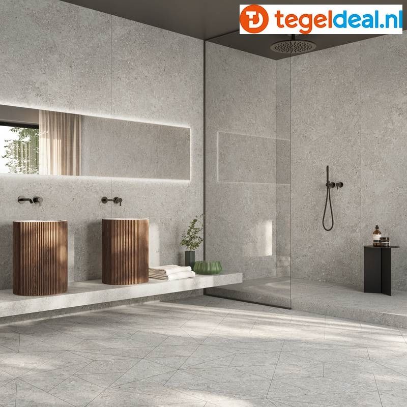 Supergres Cobb GREY, 60x120 cm ASST R10 RT, natuursteenlook tegels - €39,50 per m2 