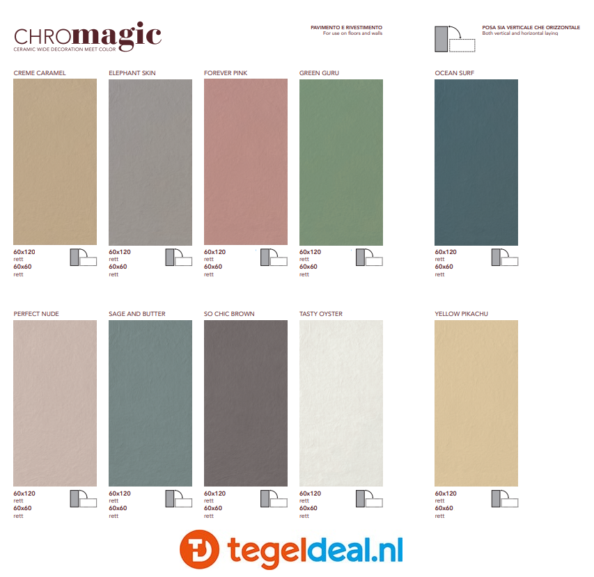 Cir Chromagic, CREME CARAMEL 60x120 cm