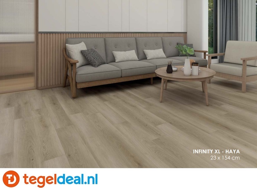 INFINITY XL HAYA Plank, 23x154x0,6 cm, Rigid SPC Click Vloer     