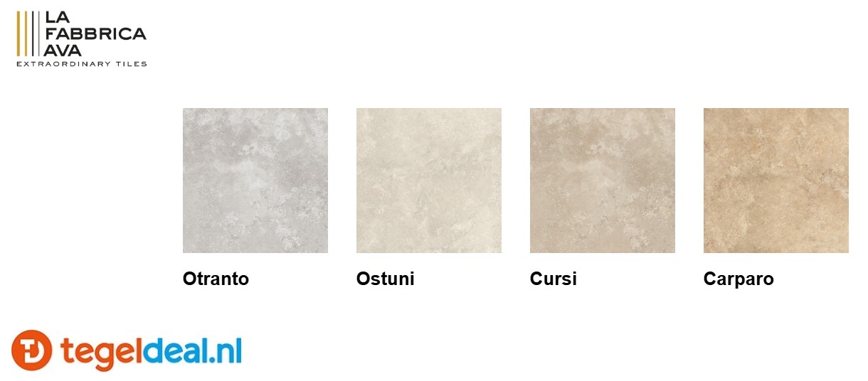 La Fabbrica, Chianca, natuursteenlook tegels  