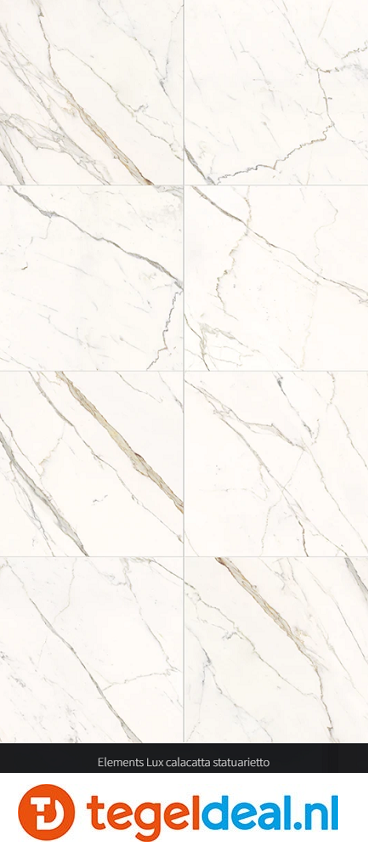 KEOPE Elements Lux CALACATTA STATUARIETTO Natural, 60x120 cm