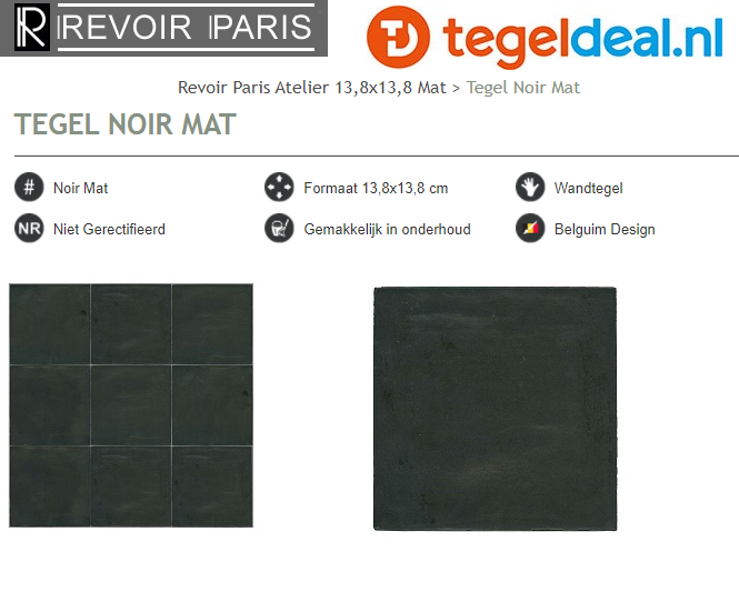 WDT / VLT Revoir Paris, Atelier Noir, 13,8x13,8 cm