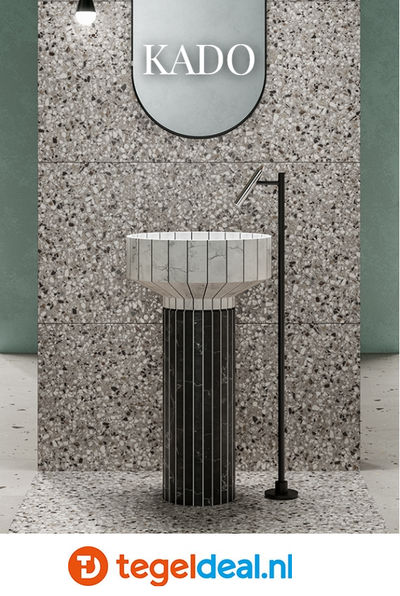 VLT en TRT DOM Kado, terrazzolook tegels VLT en TRT DOM Kado, terrazzolook tegels