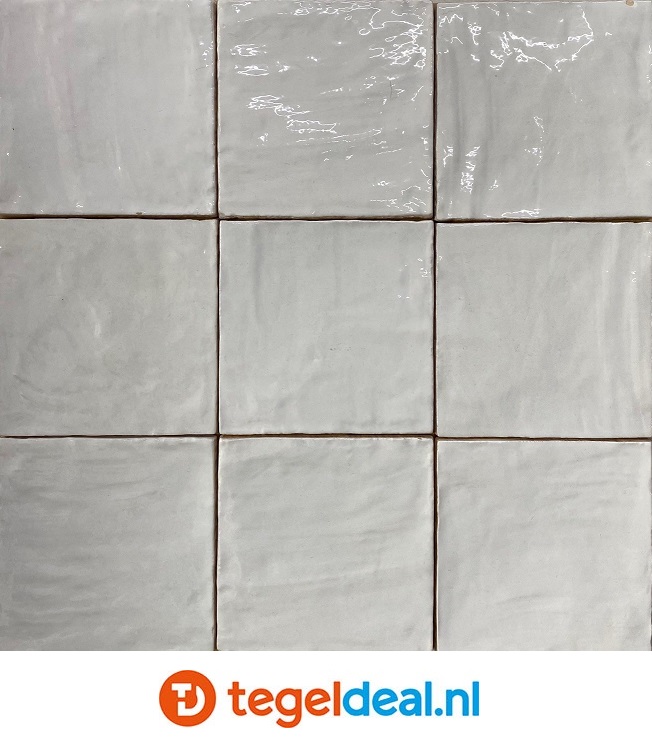 Equipe, La Riviera BLANC, 13,2x13,2 cm, art. 25851, handvorm wandtegels