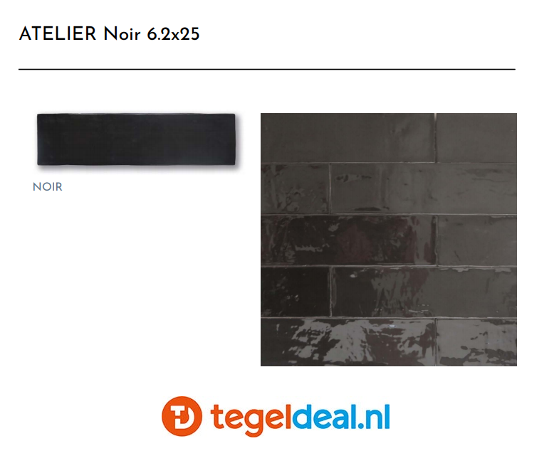 WDT Revoir Paris, Atelier Noir, 6,2x25 cm glans WDT Revoir Paris, Atelier Noir, 6,2x25 cm glans