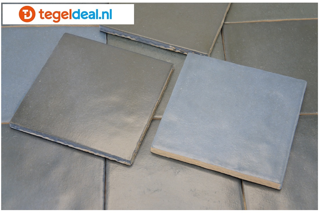Equipe, Magma SEA BLUE, 13,2x13,2 cm, art 24974, handvorm wandtegels