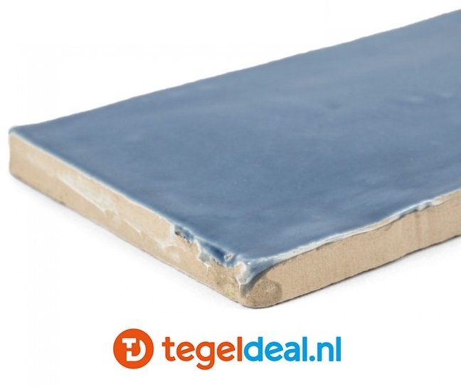 Equipe, Masia BLUE, 7,5x30 cm, art 21321, handvorm wandtegels 