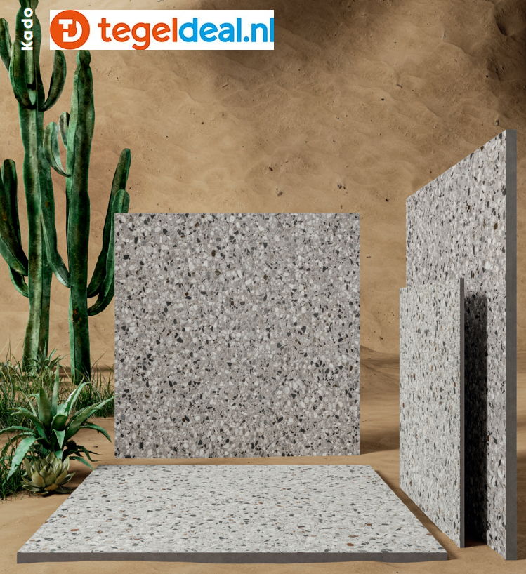 VLT en TRT DOM Kado, terrazzolook tegels VLT en TRT DOM Kado, terrazzolook tegels