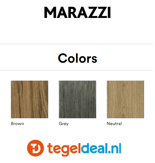 Marazzi Treverkfusion, houtlook tegels - 10x70 cm - 3 kleuren