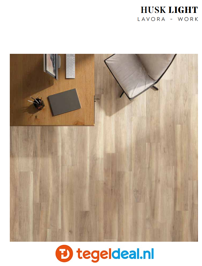 Supergres Husk Light, 7,5x60 cm, HLG6, houtlook tegels