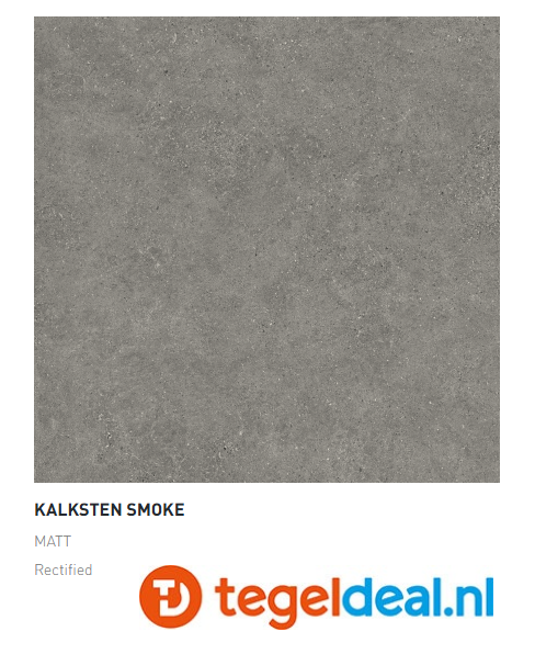 Argenta Kalksten, SMOKE, 120x120 cm MATT, natuursteenlook tegels - €49 ...