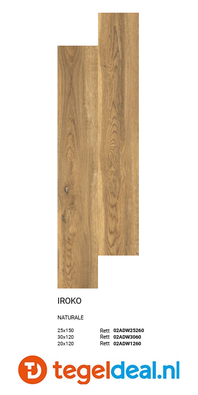 ASCOT DOM, Deep Wood IROKO, 30x120 cm, 02ADW3060 