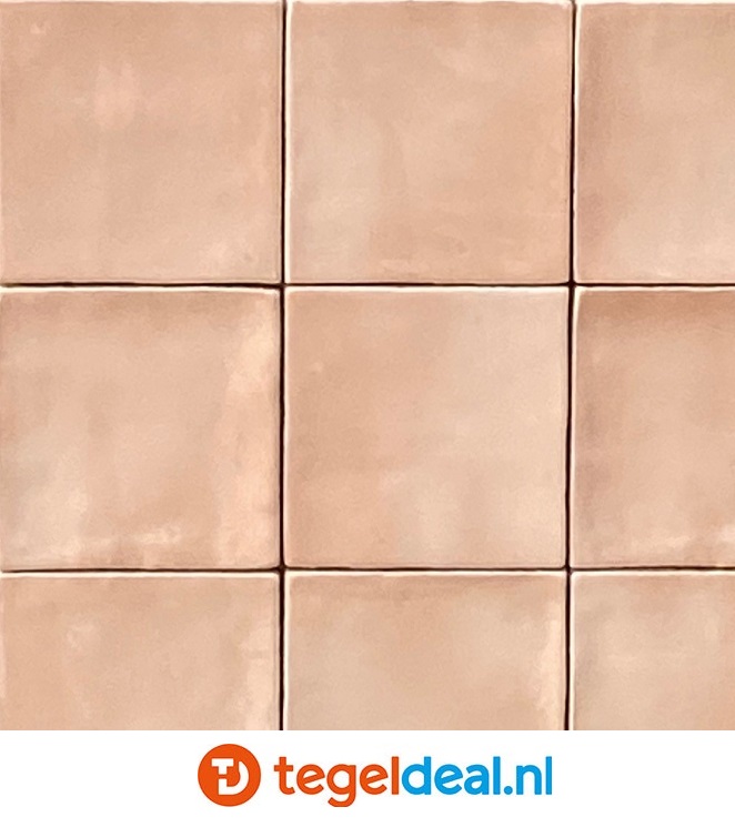 Equipe, Manacor BLUSH PINK, art 26914, 10x10 cm, zellige-look wandtegels