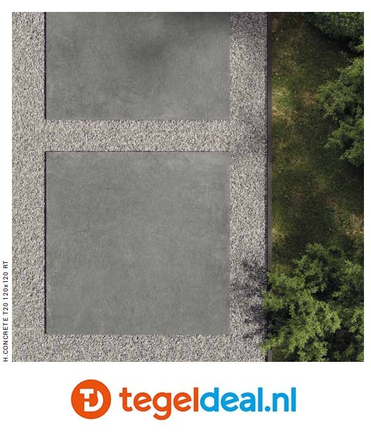 Supergres H.24 Concrete, 60x60x2 cm HCT6, OUTDOOR terrastegels