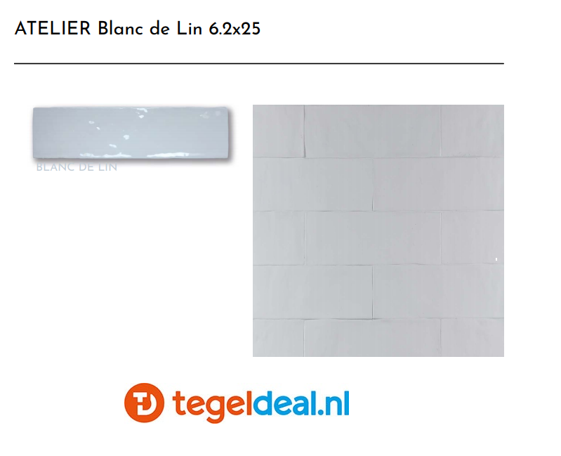 WDT Revoir Paris, Atelier Blanc de Lin, 6,2x25 cm glans