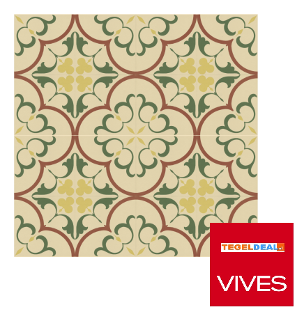 Vives 1900 GAUDI 1, 20x20 cm, patroontegels