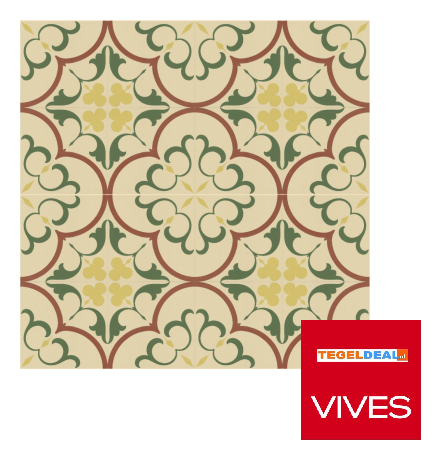 VLT Vives 1900 GAUDI 1, 20x20 cm, patroon