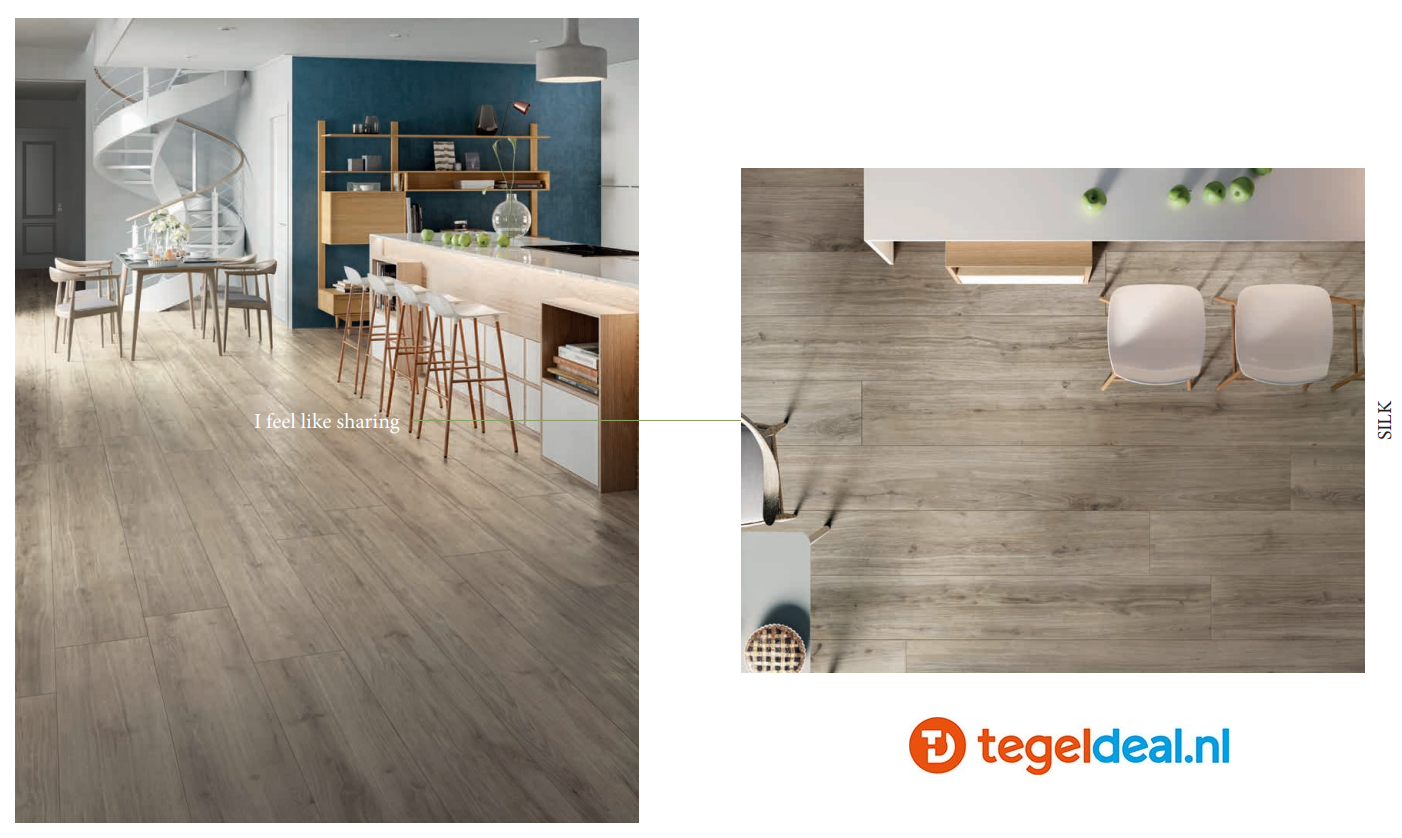 Supergres Ekho Silk, 20x120 cm, 2ØPK, houtlook tegels