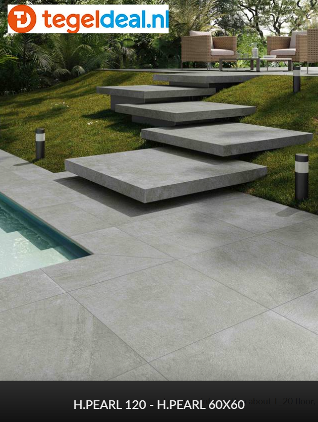Supergres H.24 Pearl, 60x60x2 cm HPT6, OUTDOOR terrastegels