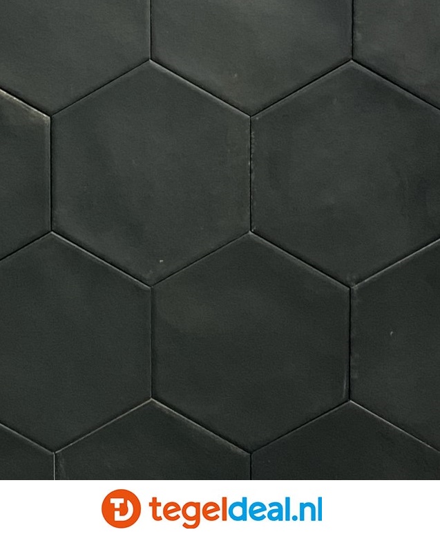 Ribesalbes Hope NERO GRAPHITO mat, 15x17,3 cm hexagon tegels Ribesalbes Hope NERO GRAPHITO mat, 15x17,3 cm hexagon tegels