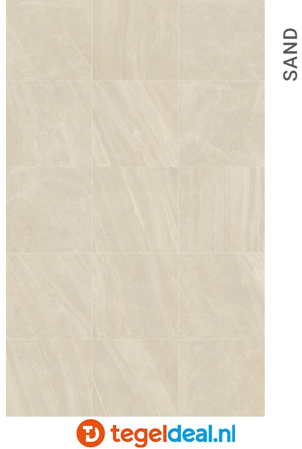 SIL Ceramiche, Park Avenue SAND, 60x60 cm, natuursteenlook tegels