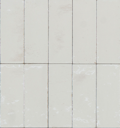 Ragno Gleeze BIANCO, 5x15 cm, R8HM, handvorm wandtegels