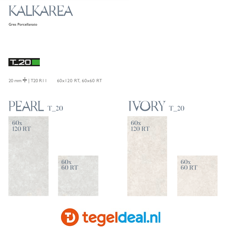 Supergres Kalkarea IVORY, 60x60 cm R10