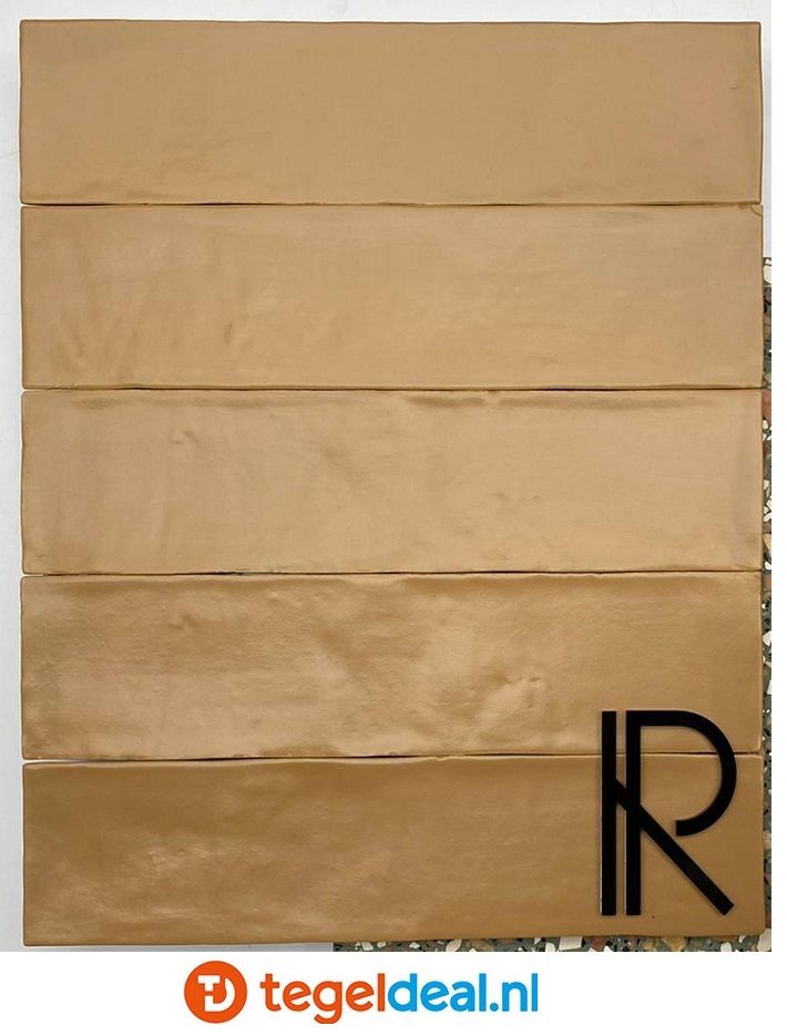 Revoir Paris, Provence CARAMEL, 6,2x25 cm matte wandtegels