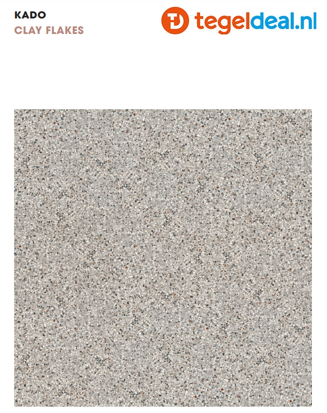 ASCOT DOM, Kado CLAY Flakes, 90x90x2 cm, 02DKDF9902OR, terrastegels