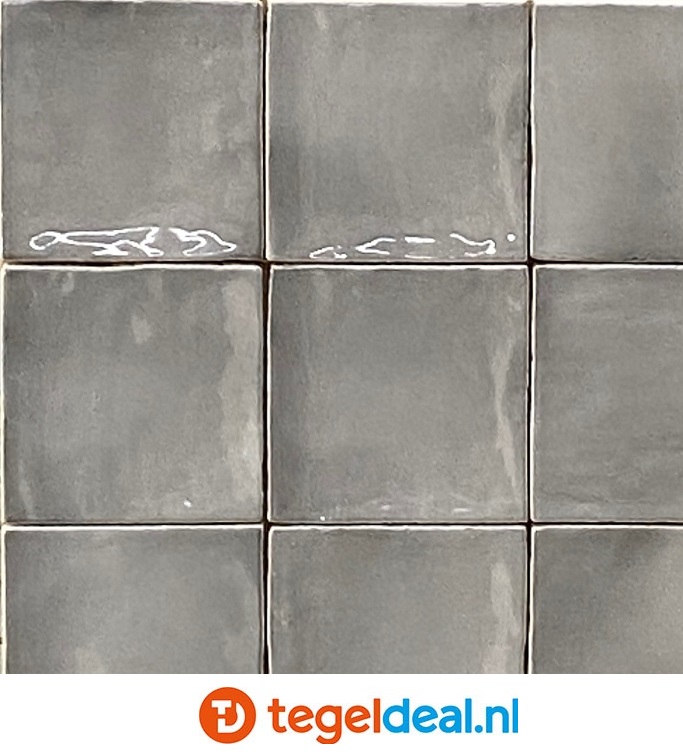 Equipe, Manacor MERCURY GREY, art 26917, 10x10 cm, zellige-look wandtegels